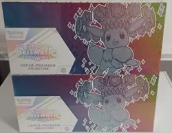 POKEMON TCG PRISMATIC EVOLUTIONS SUPER PREMIUM COLLECTION LOT OF 2 SEALED - Image 1