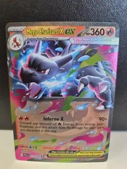 Mega Charizard X EX # 013/094 | Pokemon TCG 2025 Phantasmal Flames | NM - Image 1