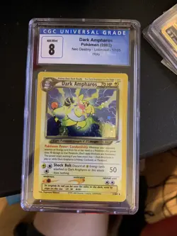 Pokemon TCG Dark Ampharos Neo Destiny 1 Holo Unlimited Holo Rare - Image 1