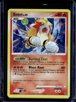 2007 Pokemon Diamond & Pearl Secret Wonders Entei Promos Holo #4/132 - Image 1