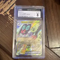 Pokemon TCG Noivern ex Double Rare Holo 153/193 Paldea Evolved CGC 8 Graded - Image 1