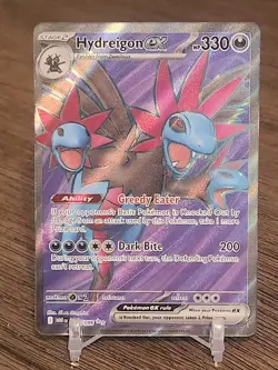 POKEMON WHITE FLARE 161/086 HYDREIGON EX FULL ART NM - Image 1