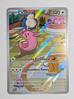 Chansey ⭐ 187/167 Holo Illustration Rare Twilight Masquerade 2024 Pokemon - Image 1