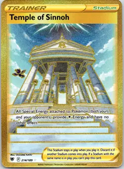 Temple of Sinnoh (Secret) #214/189 Holo Rare SWSH10: Astral Radiance Pokemon NM - Image 1
