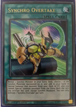 YuGiOh Synchro Overtake Ultra Rare 1st Edition MP22-EN164 NM - Image 1