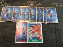 Red Bull x One Piece – Double Don!! Set (10 Foil Red Bull Don + Luffy Promo) - Image 1