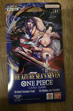 One Piece TCG Lot of (15) OP-14 The Azure Sea's Seven, Sleeved Booster Pack - Image 2