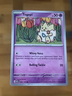 Togepi 083/197 Obsidian Flames Regular Pokemon Card Buy 2 Get 1 Free - Image 1