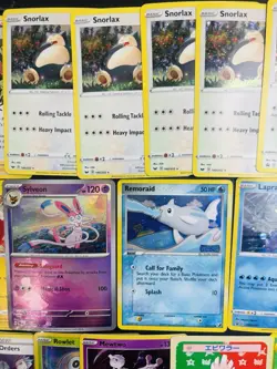 30 Vintage Pokemon Card Lot Remoraid (stamped) Snorlax Cosmo Promo Eevee..Topsun - Image 3