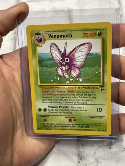 Pokemon Venomoth 31/130 Rare Base Set 2 Pokemon NM 2000 Vintage WOTC Card TCG - Image 1