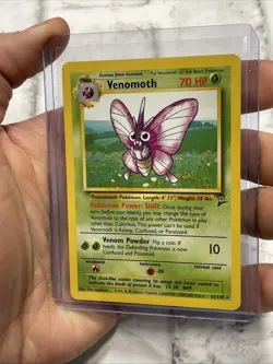Pokemon Venomoth 31/130 Rare Base Set 2 Pokemon NM 2000 Vintage WOTC Card TCG - Image 2