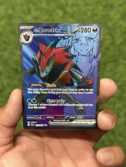 Pokemon TCG N's Zoroark EX Holo Ultra Rare Card 175/159 SV09 Journey Together - Image 1
