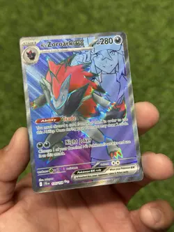 Pokemon TCG N's Zoroark EX Holo Ultra Rare Card 175/159 SV09 Journey Together - Image 2