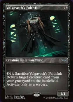Valgavoth's Faithful - Foil - Promo Pack Light Play, English Magic the Gathering - Image 1