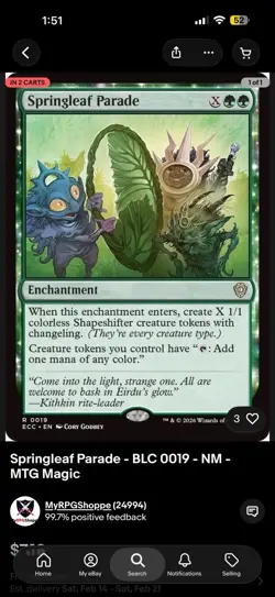 Springleaf Parade - BLC 0019 - NM - MTG Magic - Image 1