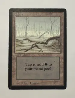MTG (Magic the Gathering) – Swamp – Beta (HP) - Image 1