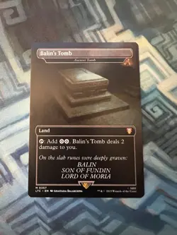 MTG Balin's Tomb NM Unplayed - Ancient Tomb Commander: LotR - Image 1