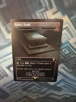 MTG Balin's Tomb NM Unplayed - Ancient Tomb Commander: LotR - Image 3