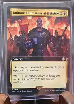 Ruinous Ultimatum (Extended Art) Universes Beyond:Fallout MTG Regular Near Mint - Image 3