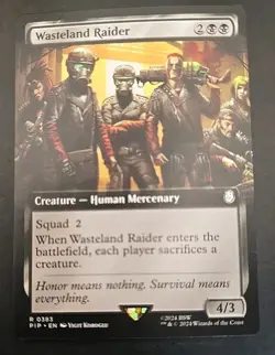 Wasteland Raider (Extended Art) Universes Beyond: Fallout MTG Regular Near Mint - Image 1