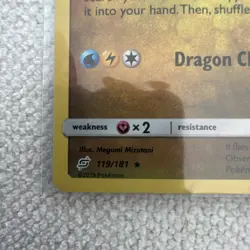 Pokemon TCG Dragonite Cosmos Holo Card 119/181 2019 Sun and Moon: Team Up - Image 5