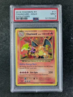 2016 Pokemon CHARIZARD #11/108 Evolutions Galaxy Star Holo Rare English PSA 9 - Image 1