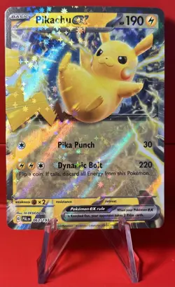 PIKACHU EX – 63/193 – Pokemon S&V Paldea Evolved - Double Rare NM-MT - Image 1