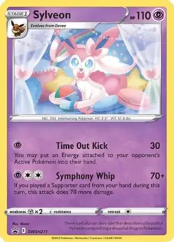 Heavily Played, English Pokemon Holo Sylveon - SWSH211 - SWSH Black Star Promos - Image 1