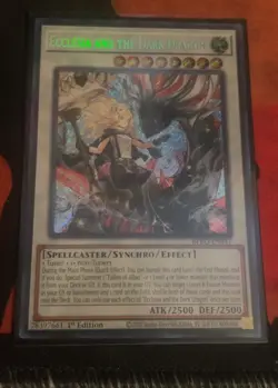 1x Yugioh! Ecclesia and the Dark Dragon BPRO-EN041 Secret Rare 1st Edition NM - Image 1