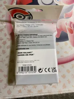 Iron Valiant Pokemon Center Card Sleeves SOLD OUT - Image 2