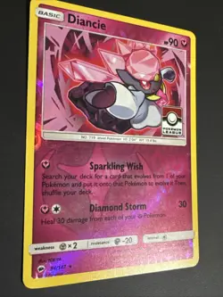 Diancie 94/147 Reverse Holo Pokemon League Promo TCG Card NM - Image 4