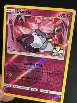 Diancie 94/147 Reverse Holo Pokemon League Promo TCG Card NM - Image 5