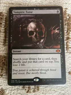 MTG Vampiric Tutor Magic: The Gathering Card Dominaria Remastered - Image 1