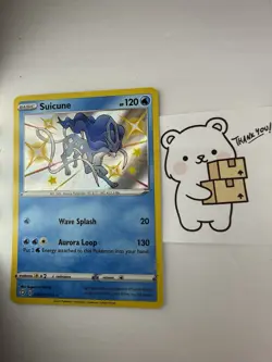 Suicune - SV022/SV122 - Pokemon Shining Fates Sword Shield Shiny Rare Card NM - Image 1