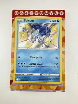 Suicune - SV022/SV122 - Pokemon Shining Fates Sword Shield Shiny Rare Card NM - Image 2