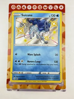 Suicune - SV022/SV122 - Pokemon Shining Fates Sword Shield Shiny Rare Card NM - Image 3