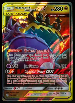 Naganadel & Guzzlord GX Tag Team #158 NM-M Pokemon Card - Image 1