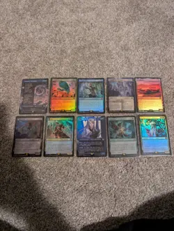 Final Fantasy MTG Rare & Mythic Foil Lot (10) Jumbo Cactuaur 191 Y'shtola 86 - Image 1