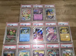 Graded Pokemon Cards TCG (13 Card Lot) 12 @ 9 Mint & 1 @ 8 Mint Various Years - Image 4