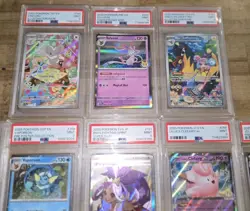 Graded Pokemon Cards TCG (13 Card Lot) 12 @ 9 Mint & 1 @ 8 Mint Various Years - Image 5