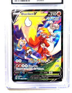 2022 POKEMON GEM MINT BLAZIKEN V # TG14/TG30 HOLO GRADE 10 AWESOME ! - Image 2