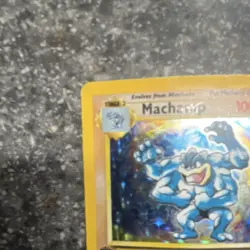 Pokemon Machamp Deck Excl Holo Rare 1st Edition 8/102. damaged read description - Image 2