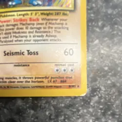 Pokemon Machamp Deck Excl Holo Rare 1st Edition 8/102. damaged read description - Image 4