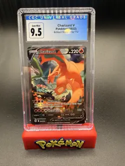 Pokemon Charizard V Brilliant Stars Full Alt Art #154 CGC 10 Gem Mint Old Label - Image 1