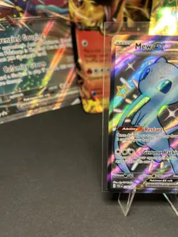 2024 POKEMON SV PALDEAN FATES - PAF EN #216/091 MEW EX SHINY ULTRA RARE - Image 5