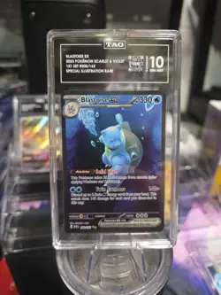 TAG 10 GEM MINT Pokemon Blastoise EX 151 Special Illustration 200/165 - Image 1