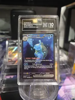 TAG 10 GEM MINT Pokemon Blastoise EX 151 Special Illustration 200/165 - Image 2