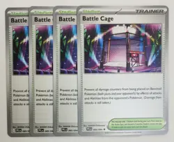4x Battle Cage 085/094 x4 - Phantasmal Flames - Pokemon TCG - Playset - Image 1