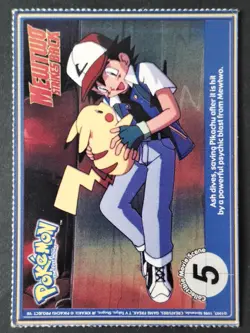 Alakazam #65 Burger King "PokeTrivia" Perforated Card, Pokemon 1999 (HP) - Image 2