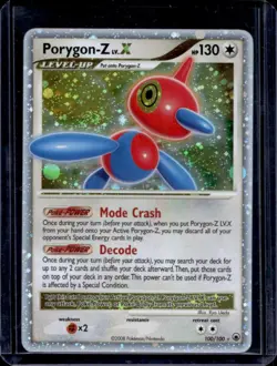 2008 Pokemon Diamond & Pearl Majestic Dawn Porygon-Z LV.X #100/100 - Image 1